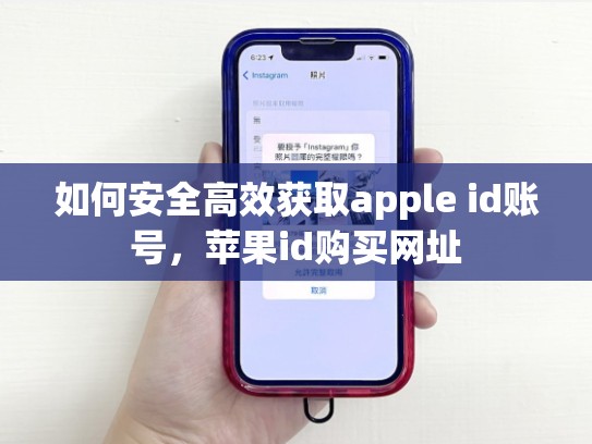 如何安全高效获取apple id账号，苹果id购买网址